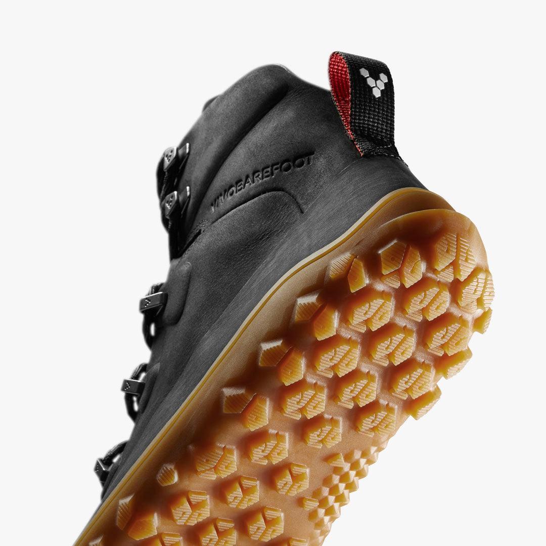 Vivobarefoot Tracker Leather AT Womens Obsidian - Vivobarefoot ZA