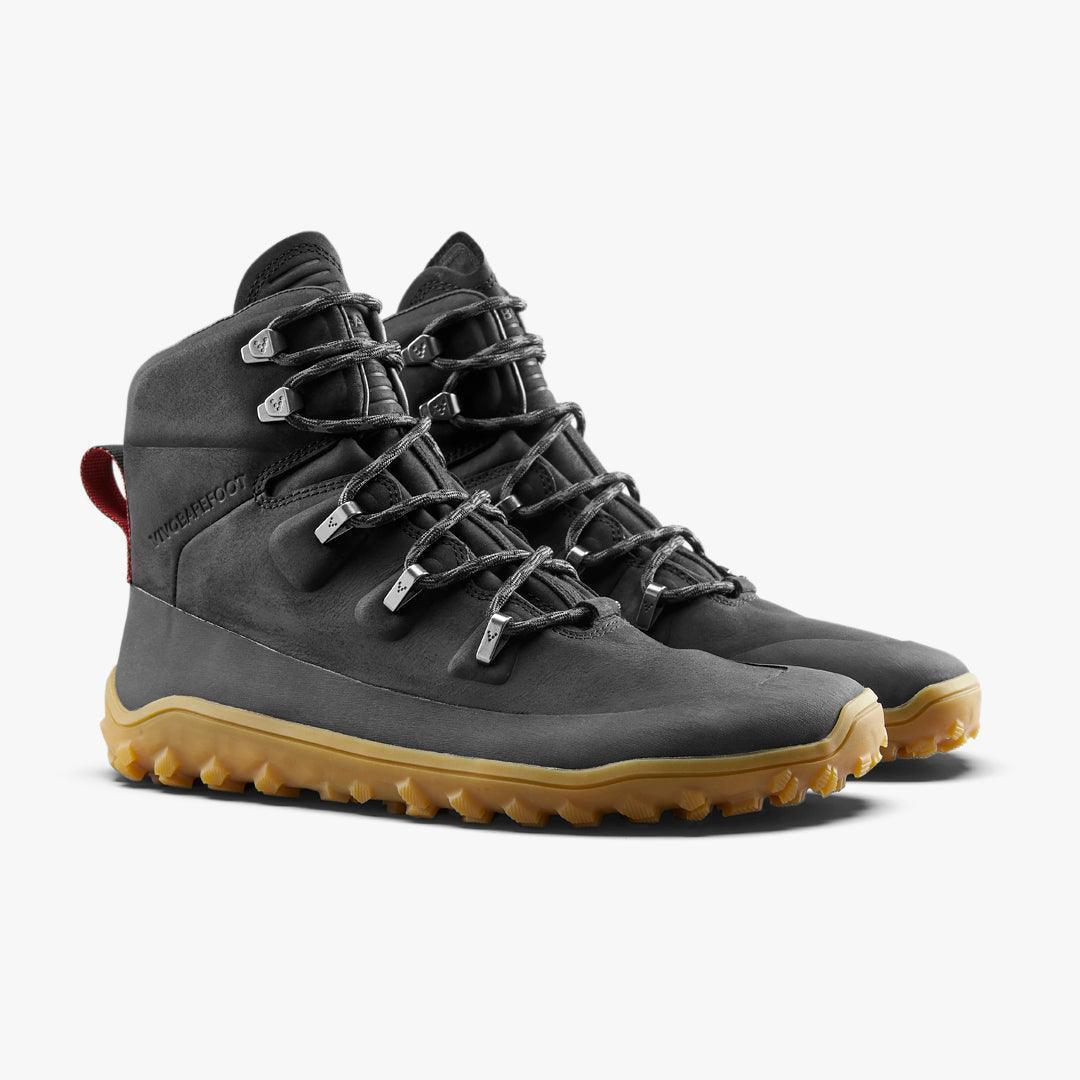 Vivobarefoot Tracker Leather AT Womens Obsidian - Vivobarefoot ZA