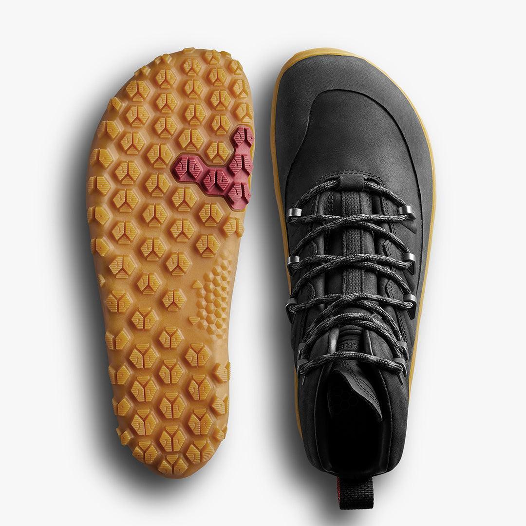Vivobarefoot Tracker Leather AT Womens Obsidian - Vivobarefoot ZA