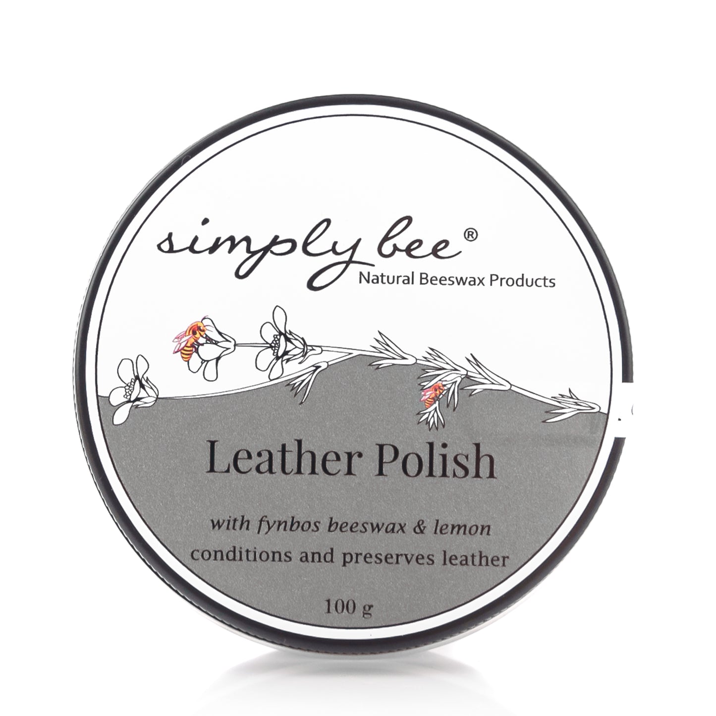 Simply Bee Natural Bees Wax Leather Polish 100g