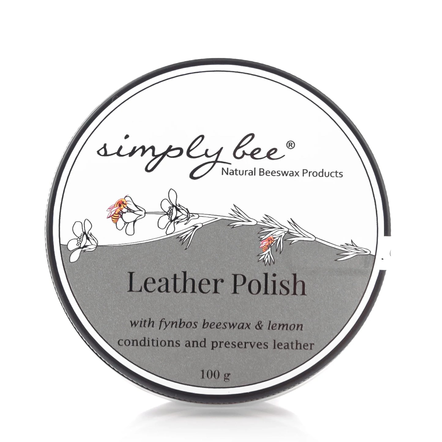 Simply Bee Natural Bees Wax Leather Polish 100g