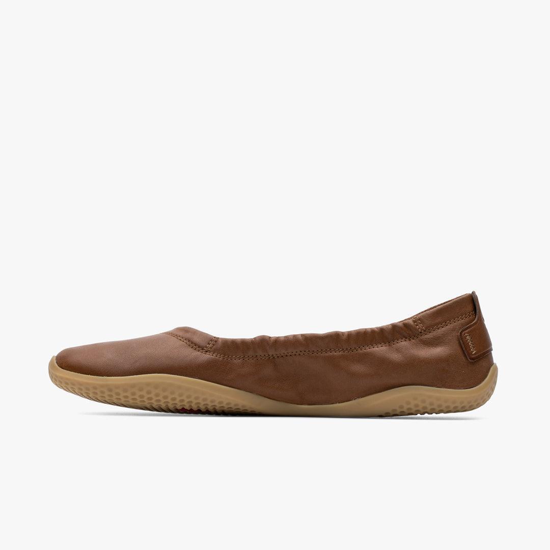 Vivobarefoot Primus Asana Yin Ballerina Womens Tan - Vivobarefoot ZA