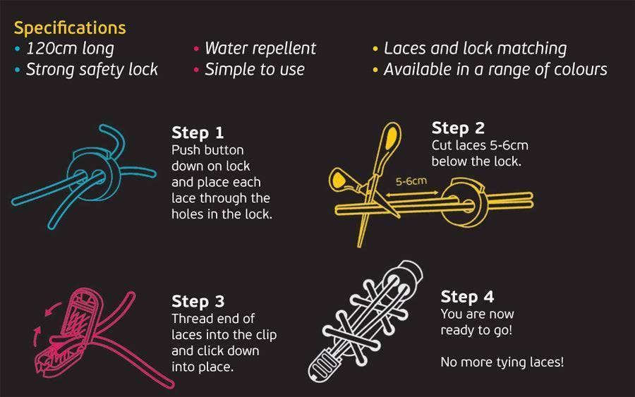 SBR Elastic Lock Shoelaces - Vivobarefoot ZA