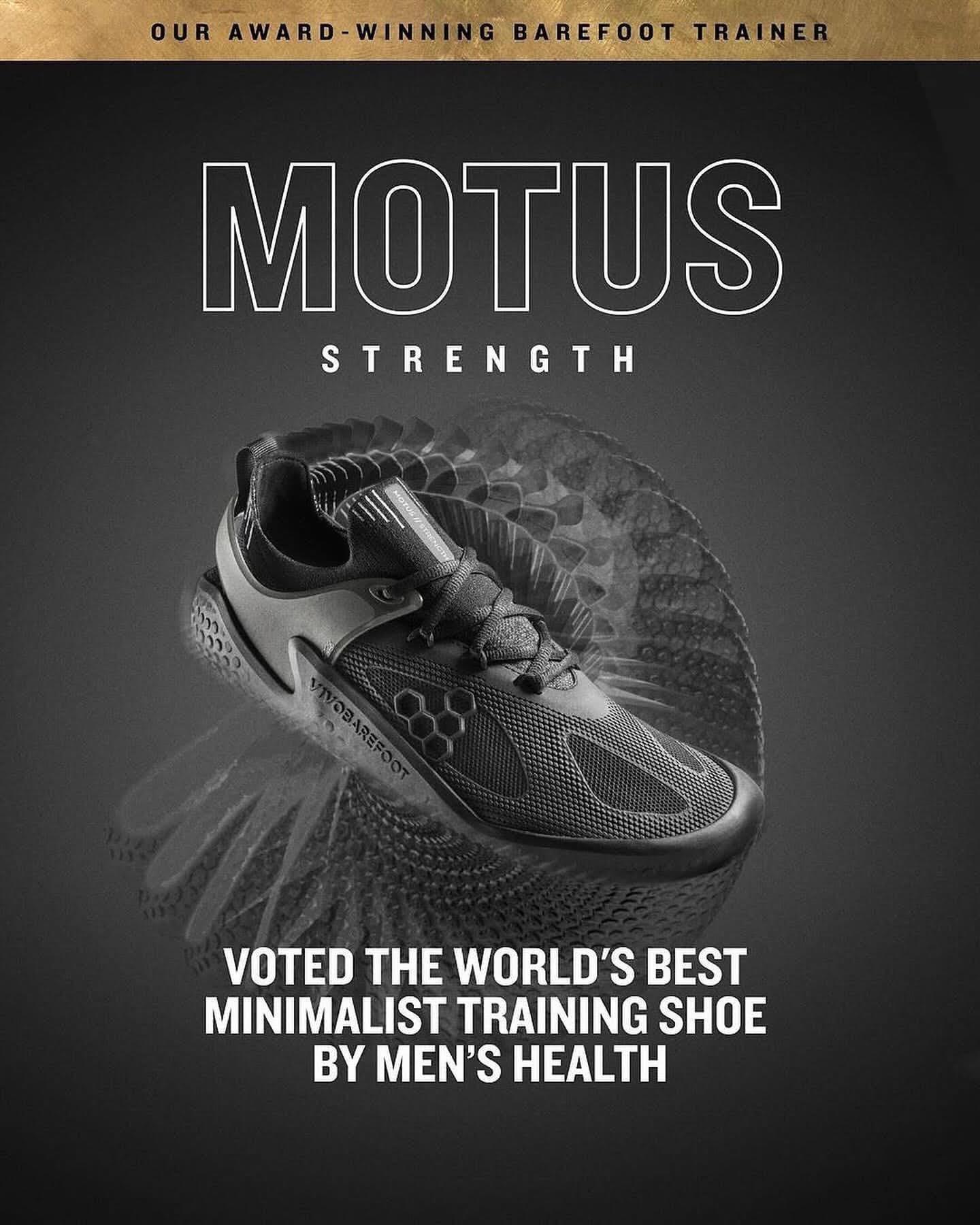 Vivobarefoot Motus Strength Mens Obsidian/Grey - Vivobarefoot ZA