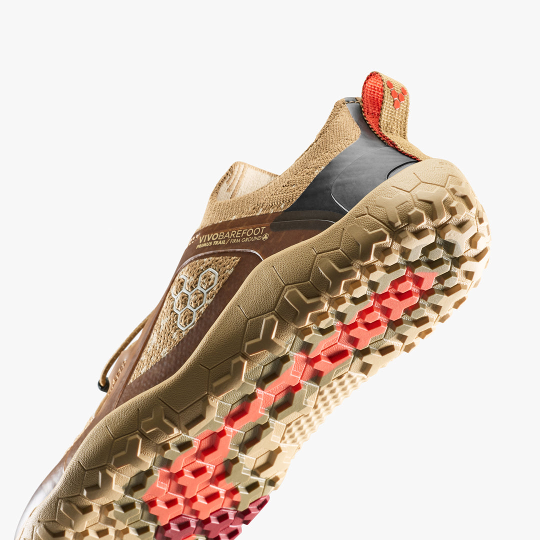 Vivobarefoot Primus Trail Knit FG Grounding Womens Wood