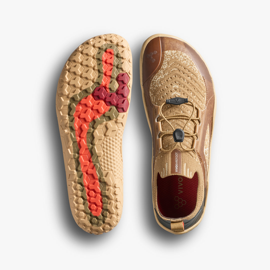 Vivobarefoot Primus Trail Knit FG Grounding Womens Wood