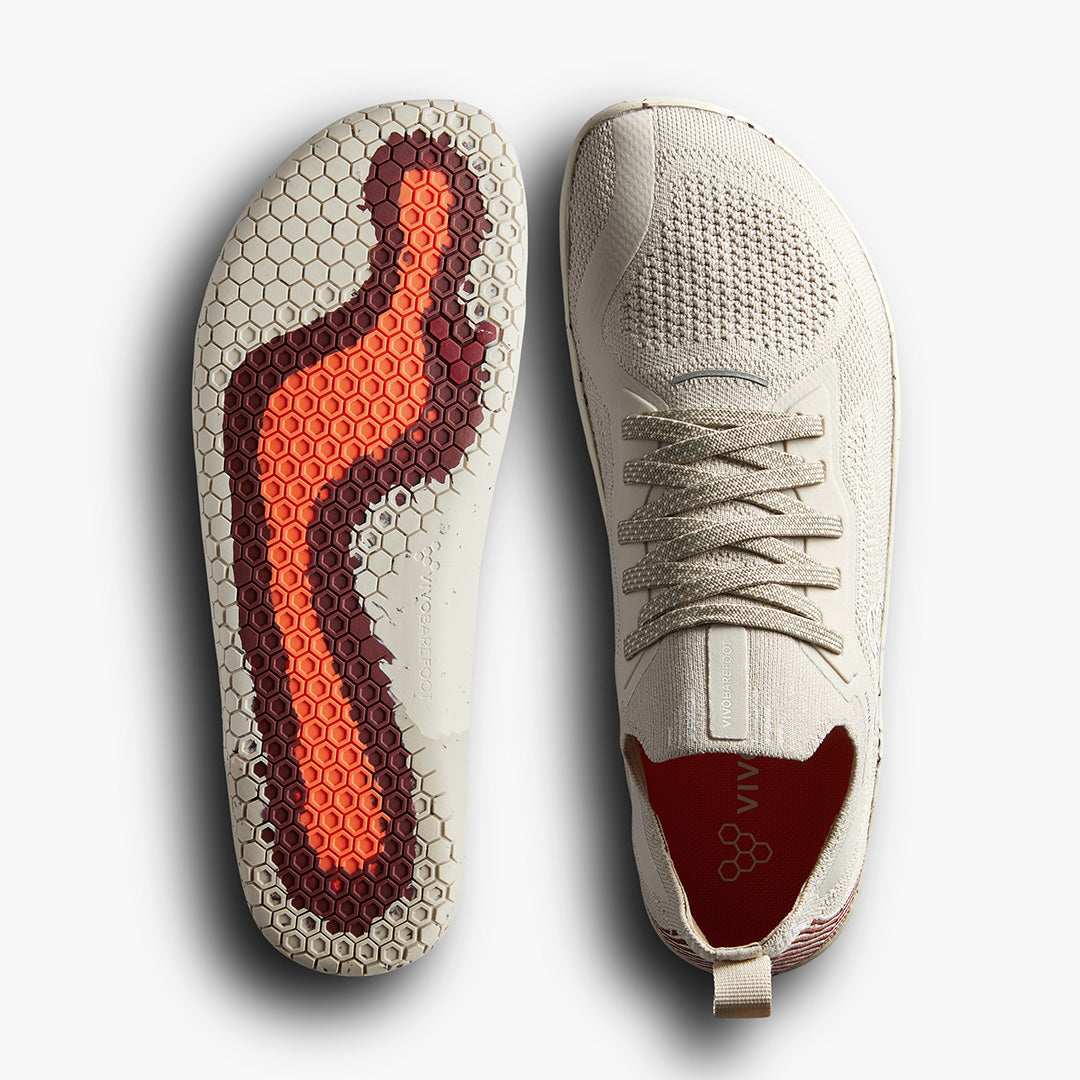 Vivobarefoot Primus Lite Knit Womens Silver Birch