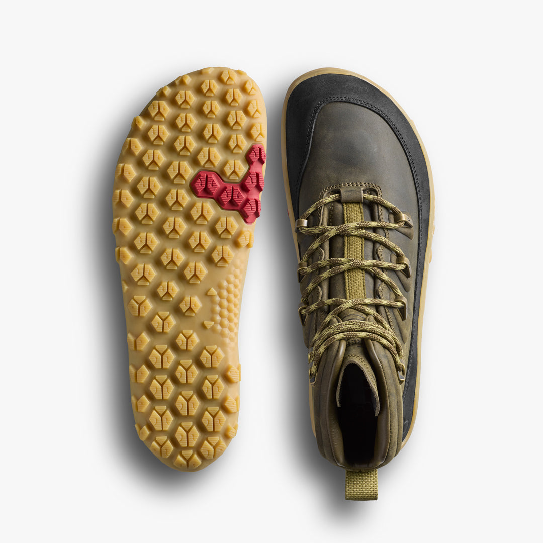 Vivobarefoot Tracker Leather AT II Womens Dark Olive