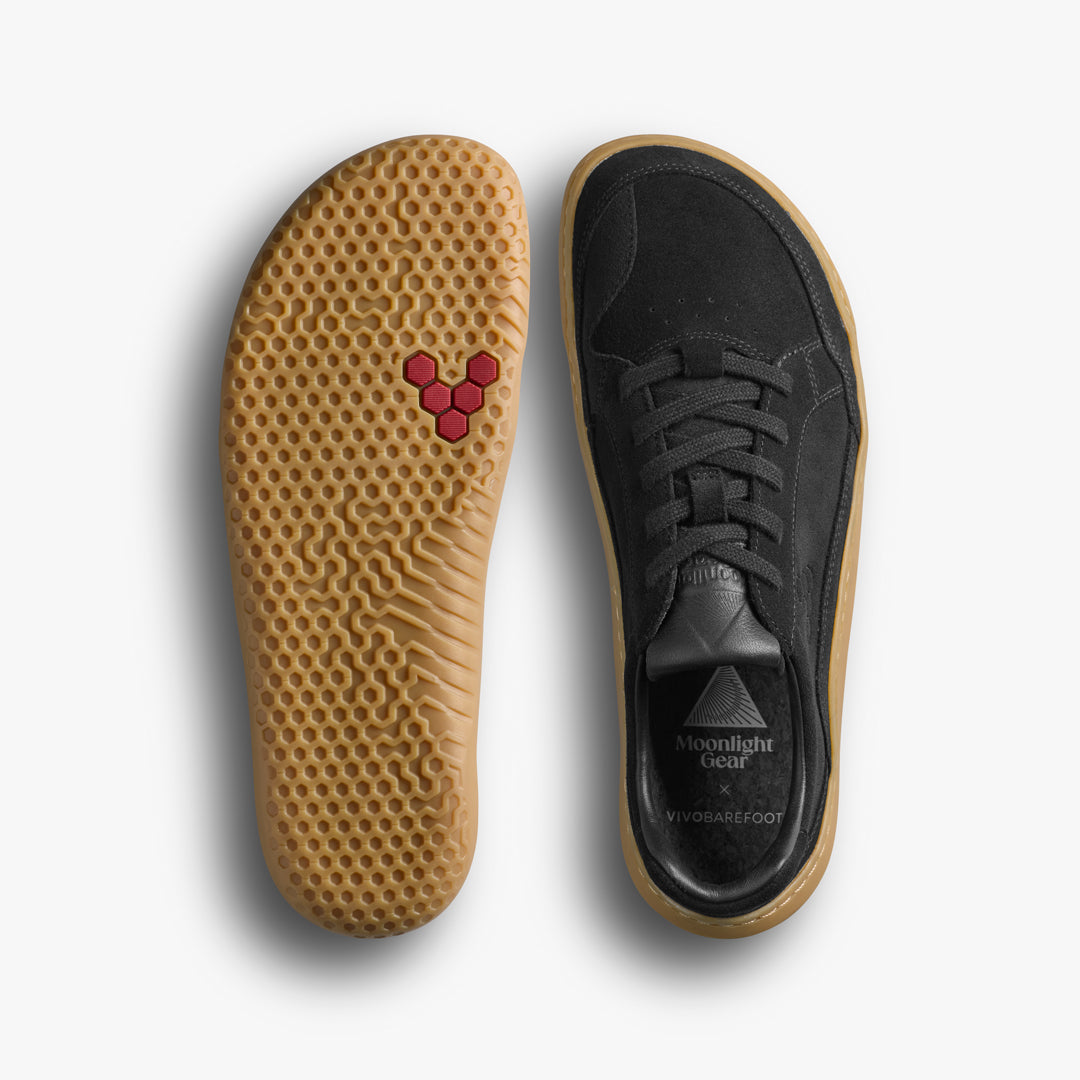Vivobarefoot Gobi Sneaker Suede MLG Mens Obsidian