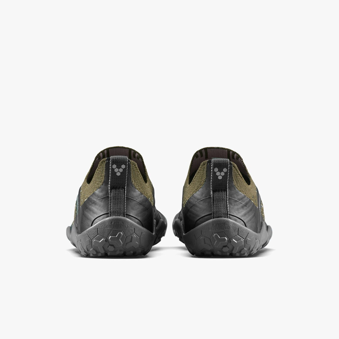 Vivobarefoot Primus Trail Knit FG Grounding Womens Dark Olive