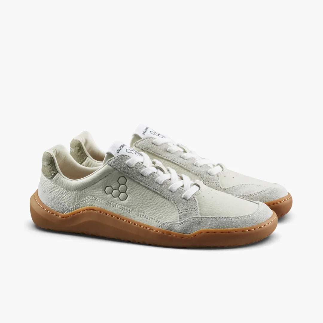 Vivobarefoot Gobi II Sneaker Leather Womens Limestone Dusty Green