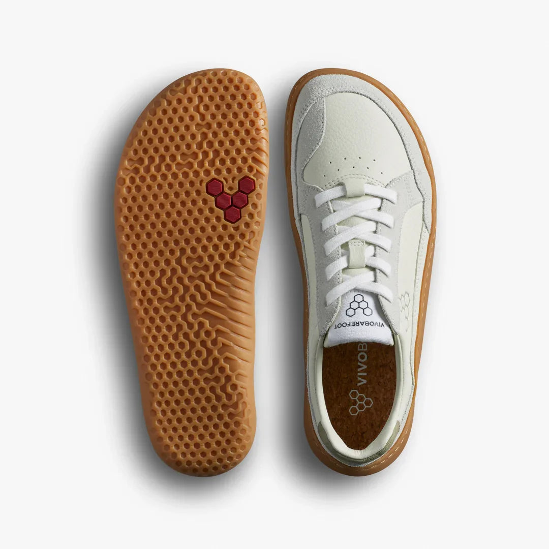 Vivobarefoot Gobi III Sneaker Leather Mens Limestone Dusty Green