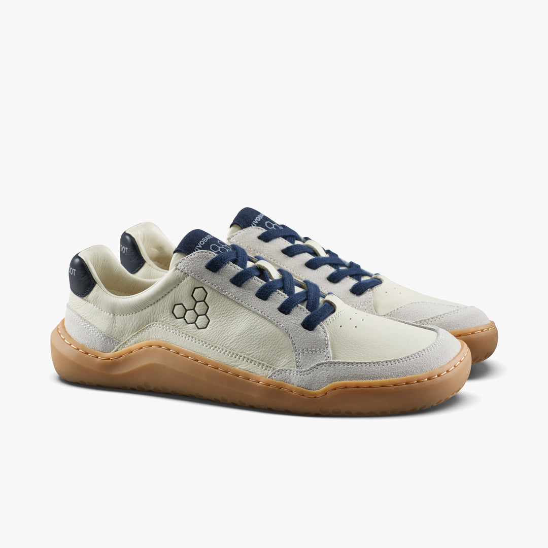 Vivobarefoot Gobi III Sneaker Leather Mens Limestone/Seaborne