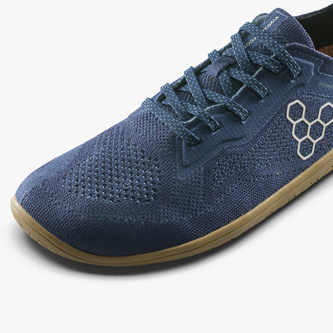 Vivobarefoot Primus Lite Knit Natural Mens Deep Ocean