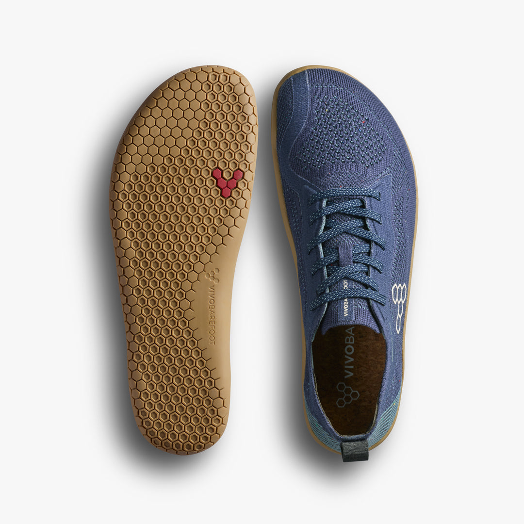 Vivobarefoot Primus Lite Knit Natural Mens Deep Ocean