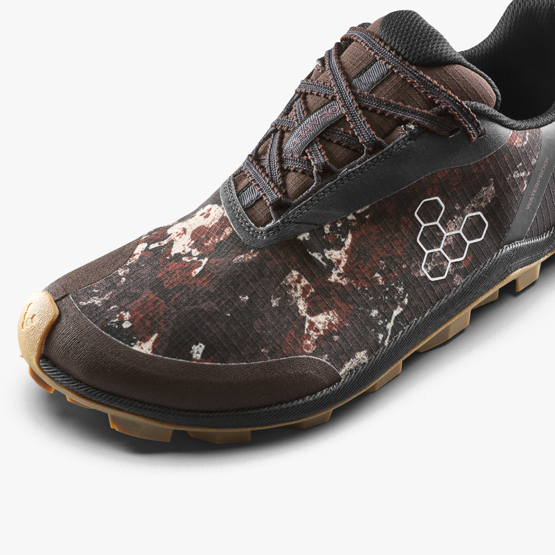 Vivobarefoot Primus Trail Flow Waterproof Mens Mole Print
