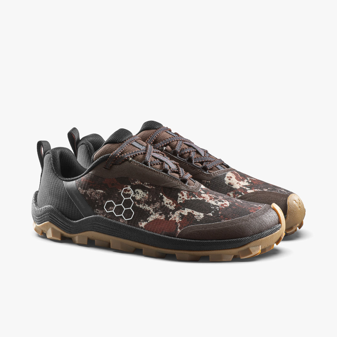 Vivobarefoot Primus Trail Flow Waterproof Mens Mole Print