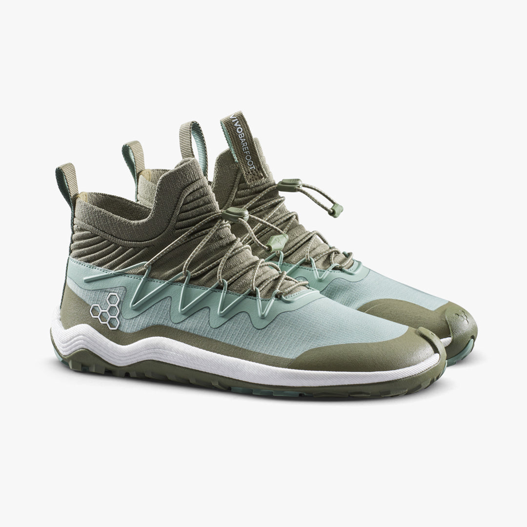 Vivobarefoot Primus Trail Flow Mid Mens Glacial Green