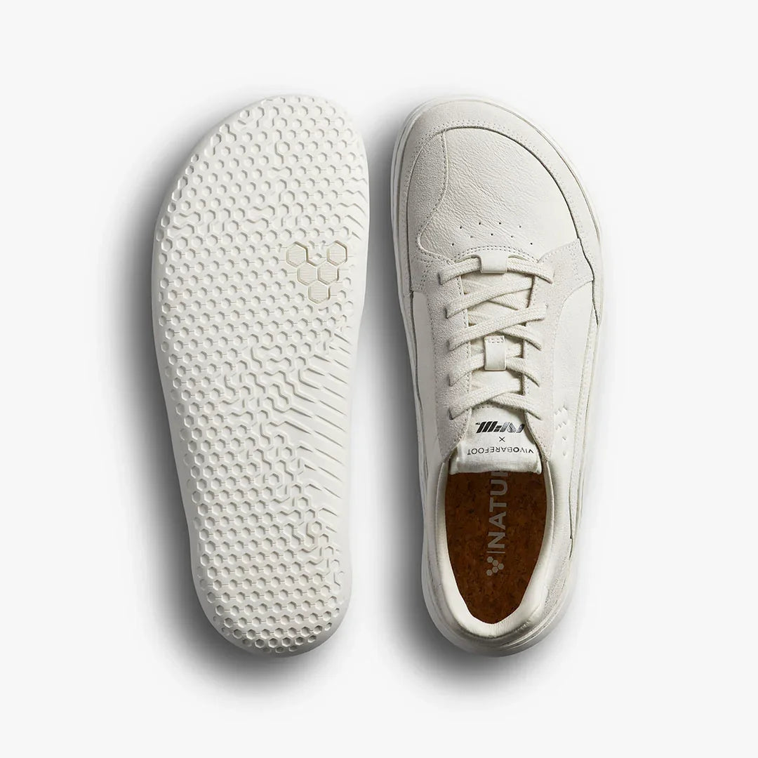Vivobarefoot Gobi II Sneaker Leather Mens Limestone – Vivobarefoot ZA