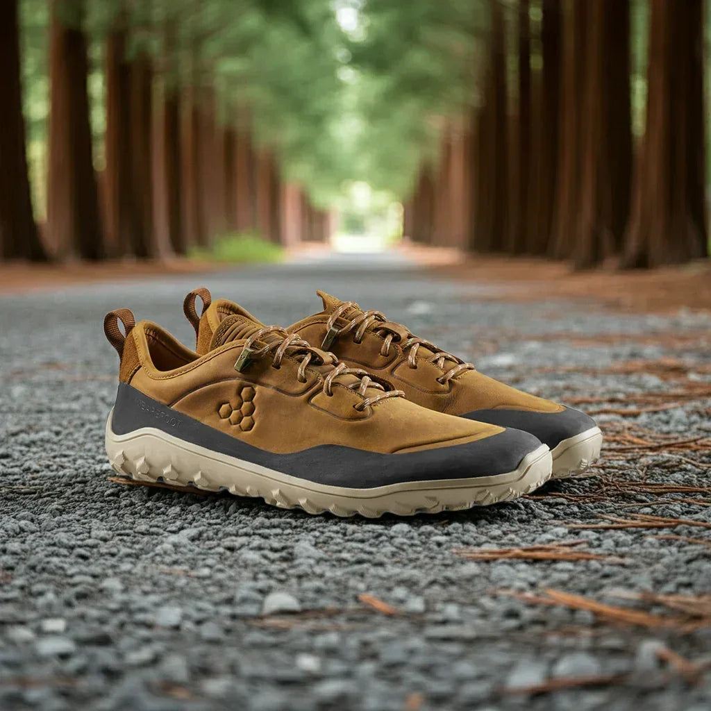 ［未使用級］VIVOBARE FOOT トレッキングシューズ 41 Vivobarefoot Tracker Leather AT Low Womens Acorn – Vivobarefoot ZA