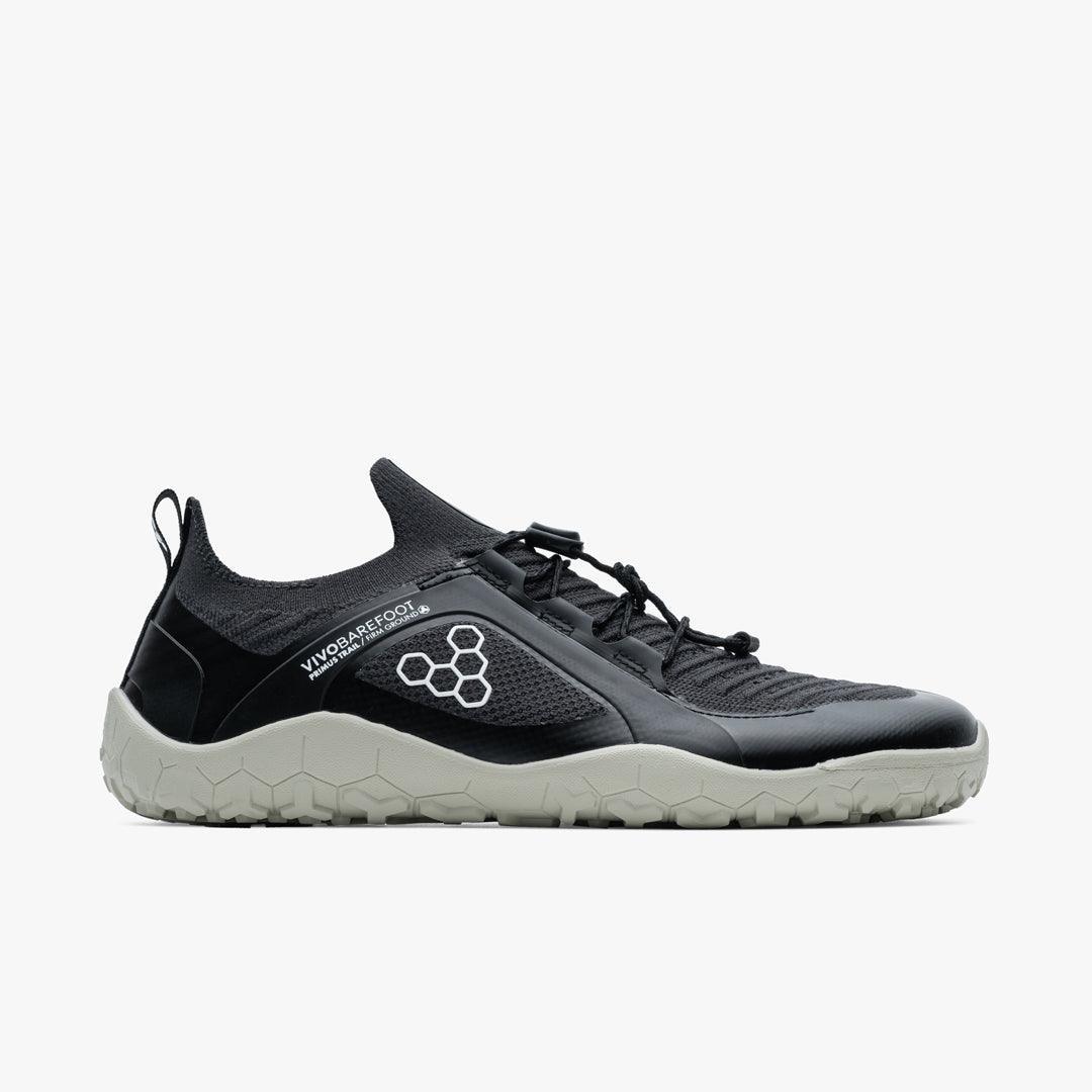 PREORDER: Vivobarefoot Primus Trail Knit FG Mens Obsidian/Pelican(ETA: MID JULY) - Vivobarefoot ZA