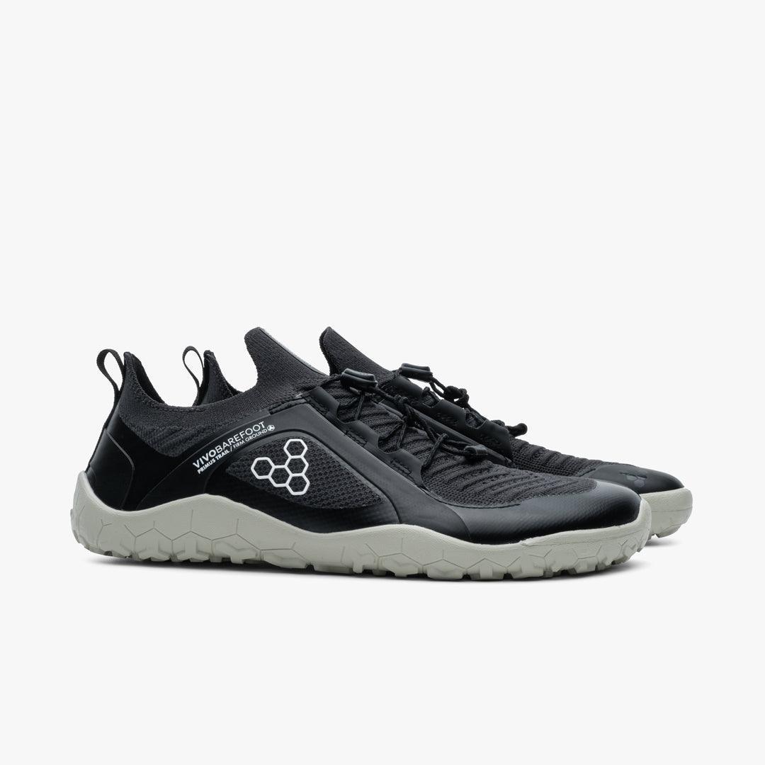 PREORDER: Vivobarefoot Primus Trail Knit FG Mens Obsidian/Pelican(ETA: MID JULY) - Vivobarefoot ZA