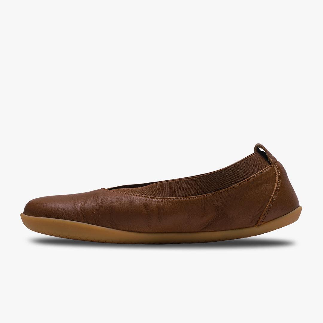 Vivobarefoot Opanka Ballerina Womens Tan [Arriving ETA: 10/12/23] - Vivobarefoot ZA