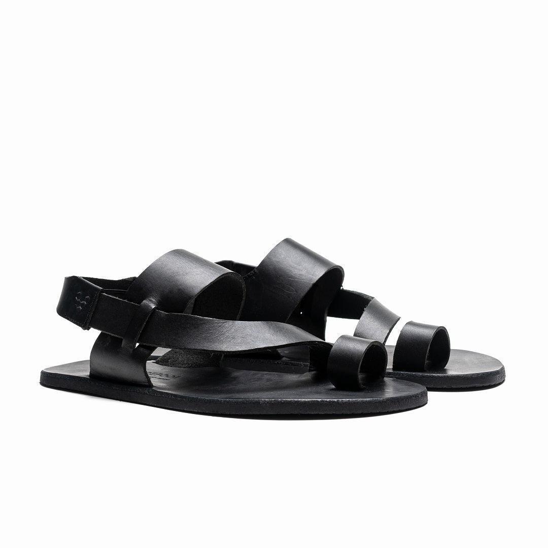 Vivobarefoot Opanka Sandal Womens Black - Vivobarefoot ZA