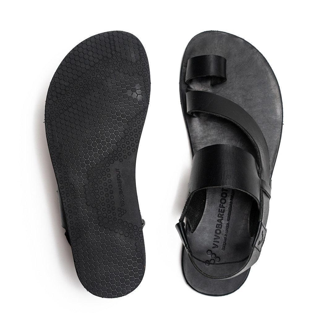 Vivobarefoot Opanka Sandal Womens Black - Vivobarefoot ZA