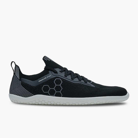 Vivobarefoot Primus Lite Knit Mens Obsidian - Vivobarefoot ZA