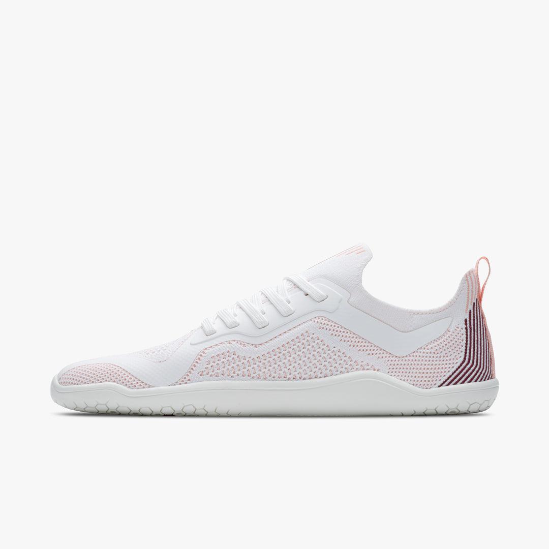 PREORDER: Vivobarefoot Primus Lite Knit Womens White/Peach Melba (ETA: EARLY JUNE) - Vivobarefoot ZA