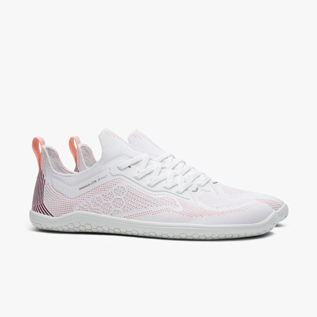 PREORDER: Vivobarefoot Primus Lite Knit Womens White/Peach Melba (ETA: EARLY JUNE) - Vivobarefoot ZA