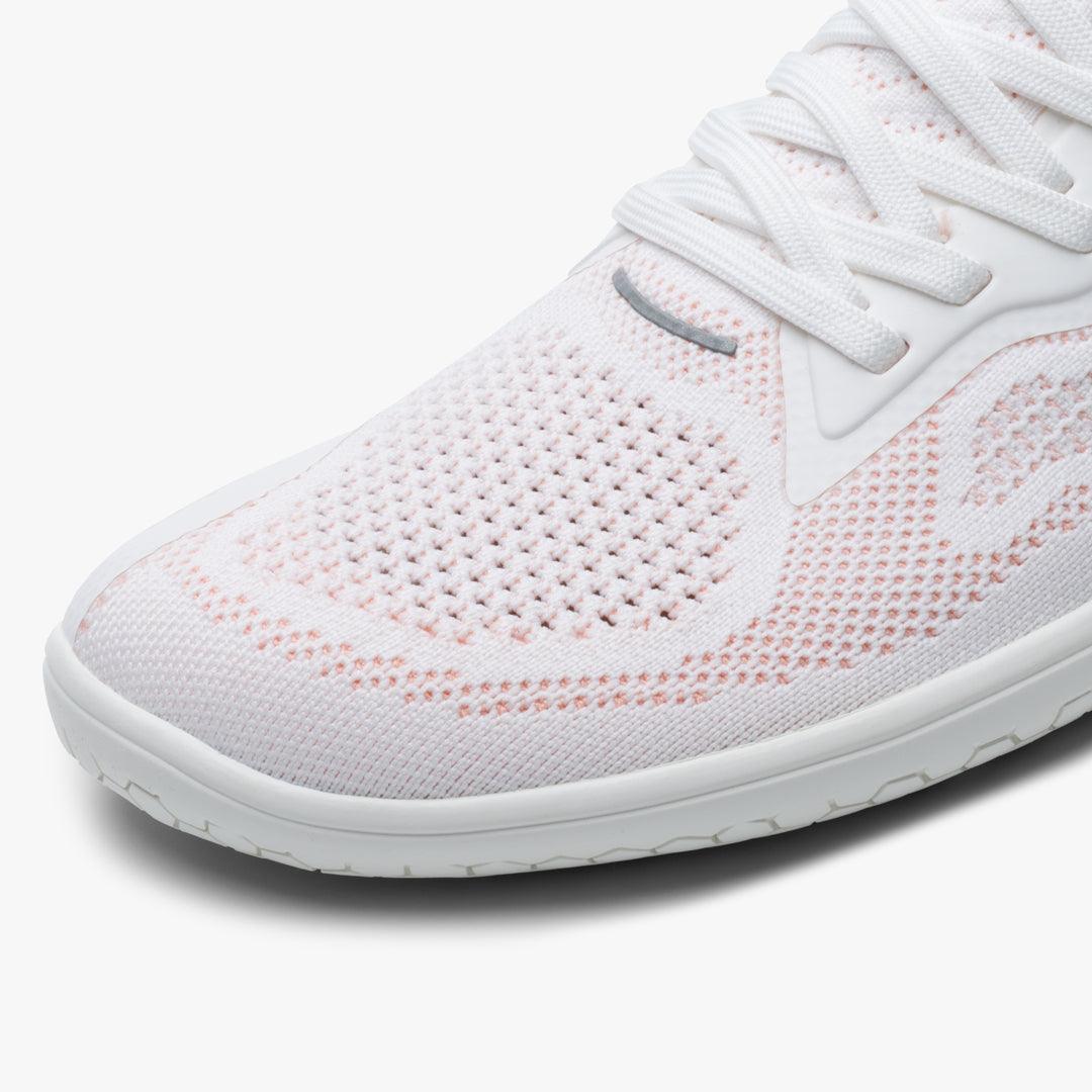 PREORDER: Vivobarefoot Primus Lite Knit Womens White/Peach Melba (ETA: EARLY JUNE) - Vivobarefoot ZA